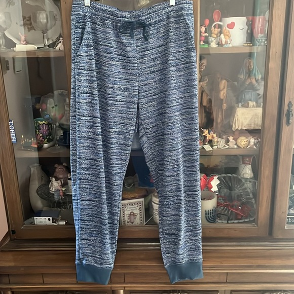 LuLaRoe Jogger Pant blue with a medley of other beautiful colors. - Picture 2 of 6